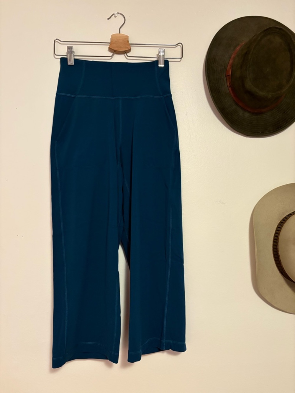 lululemon athletica deep blue High-Rise Wide-Leg Crop Pants